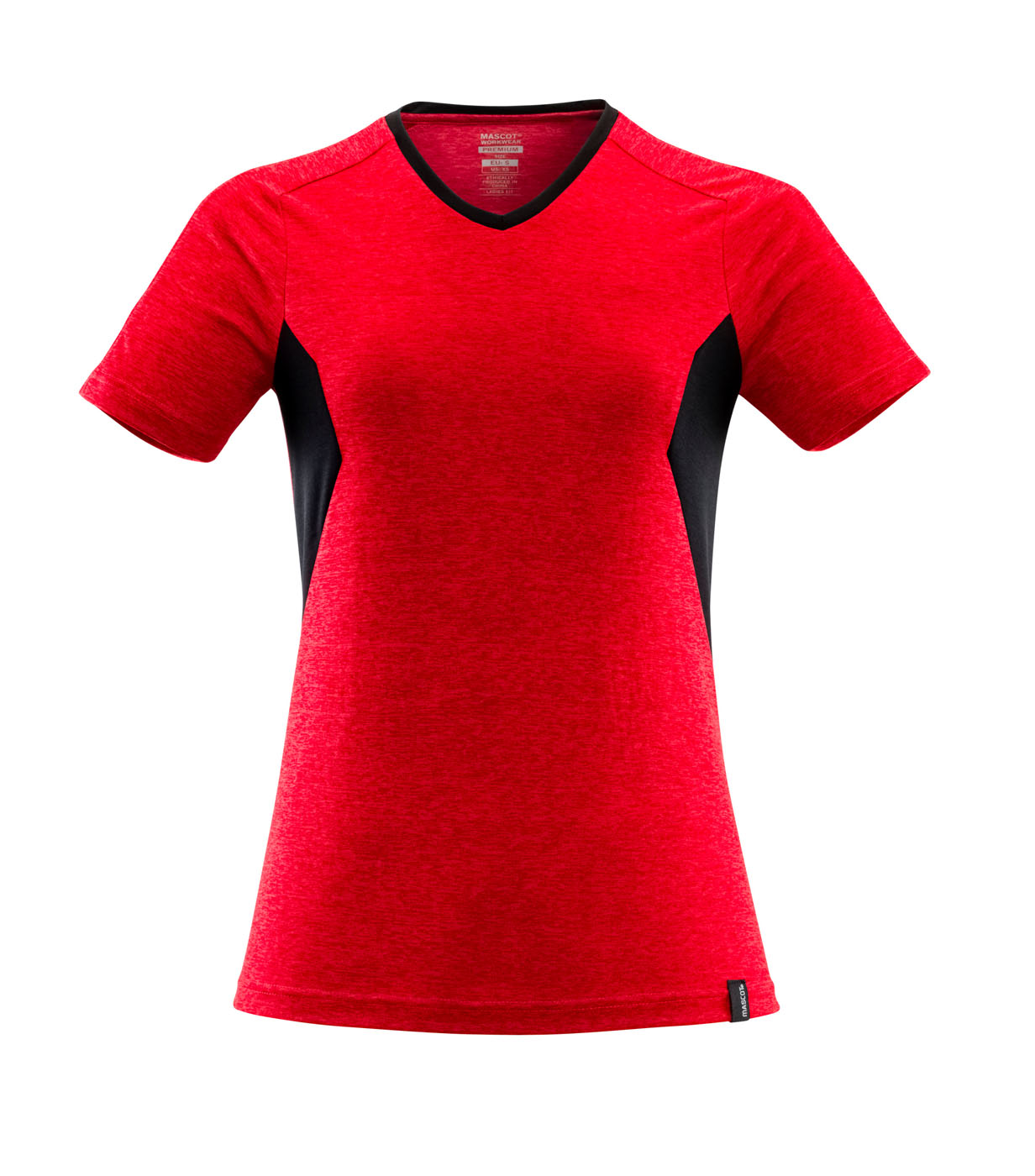 Mascot Accelerate Dames COOLMAX® - T-shirt - Rood/Zwart - XS