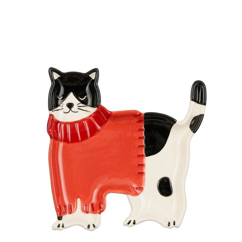 Mica Decorations Grumpy Cat - Kerstdecoratie - Rood