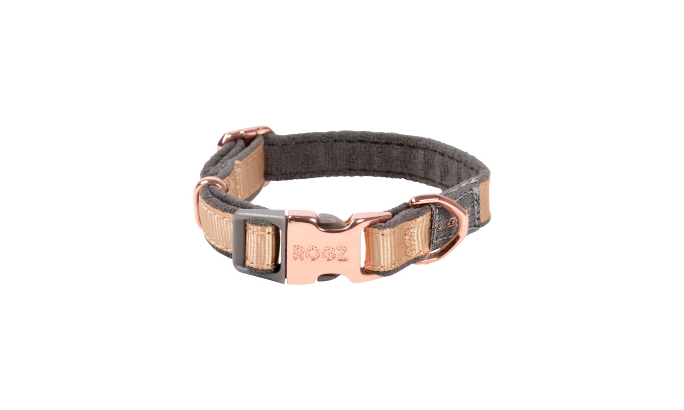 Rogz Beltz Urban - Halsband Hond - Goud - XS