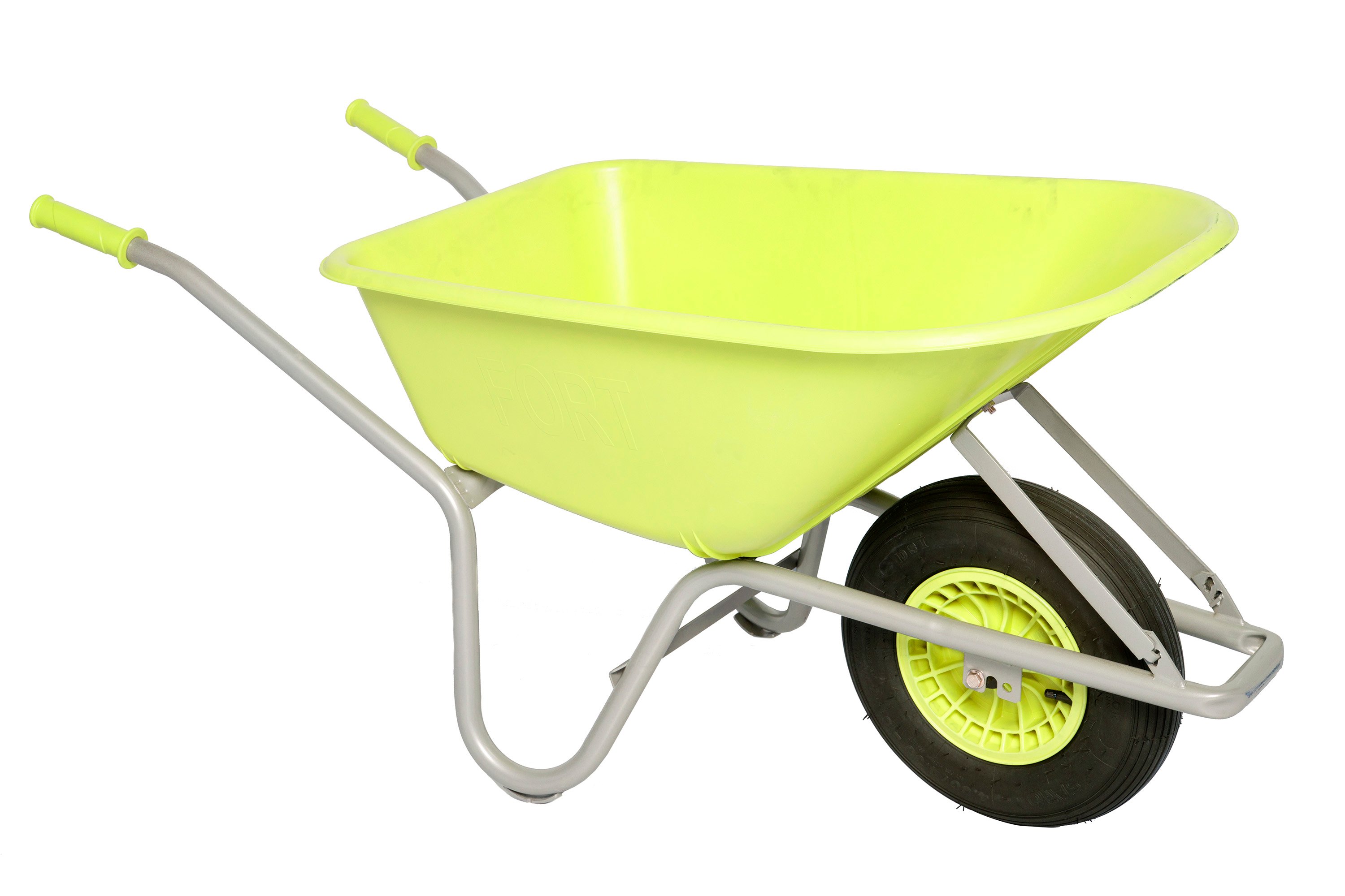 FORT TKA-100 - Kruiwagen - Lime - 100 liter - 13 cm