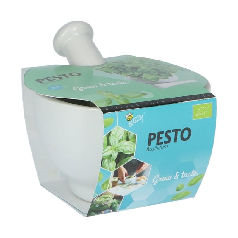 Buzzy Vijzel Pesto  Bio Basilicum - Groentezaden