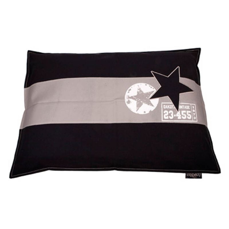 Lex & Max Star - hondenkussen - Beige / zwart - 15x70x100 cm