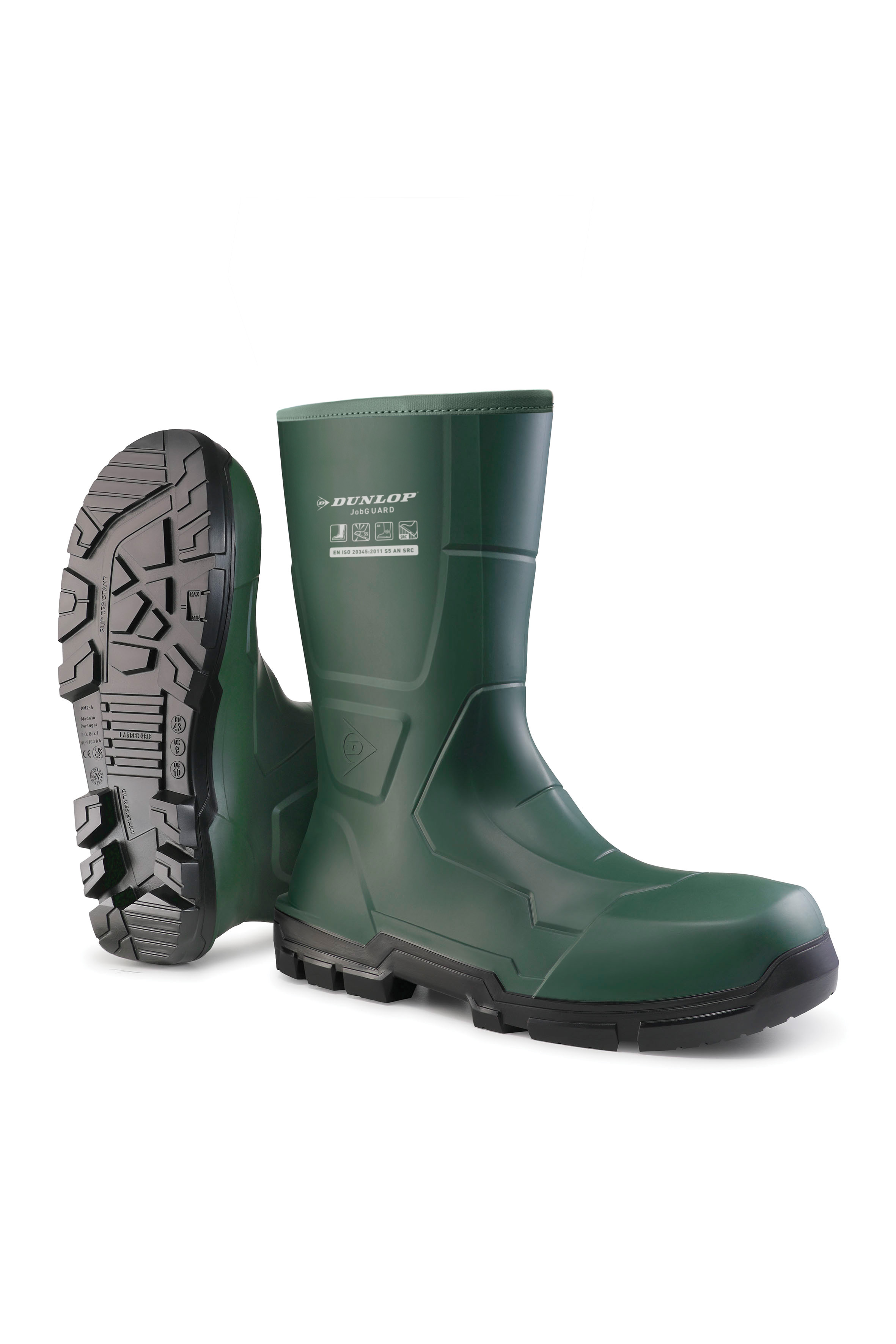 Dunlop Acifort Jobguard Calf - Regenlaarzen - Groen - 43