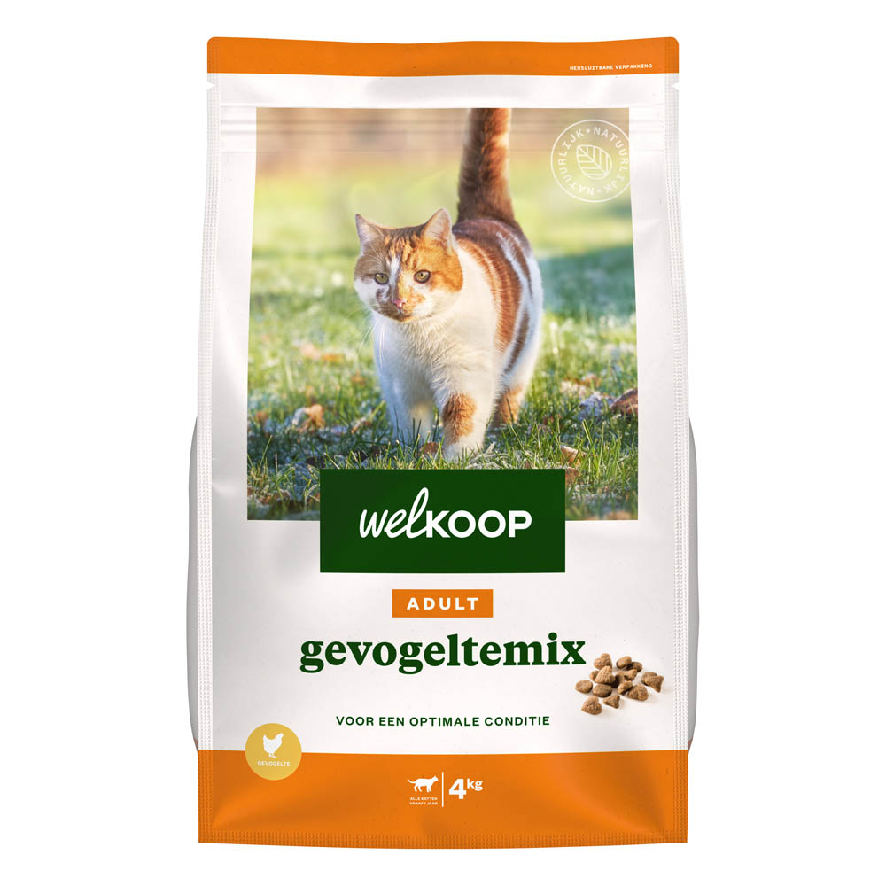Welkoop Adult - Kattenvoer - 4 Kilogram - gevogelte Welkoop Adult - Kattenvoer - 4 Kilogram - gevogelte