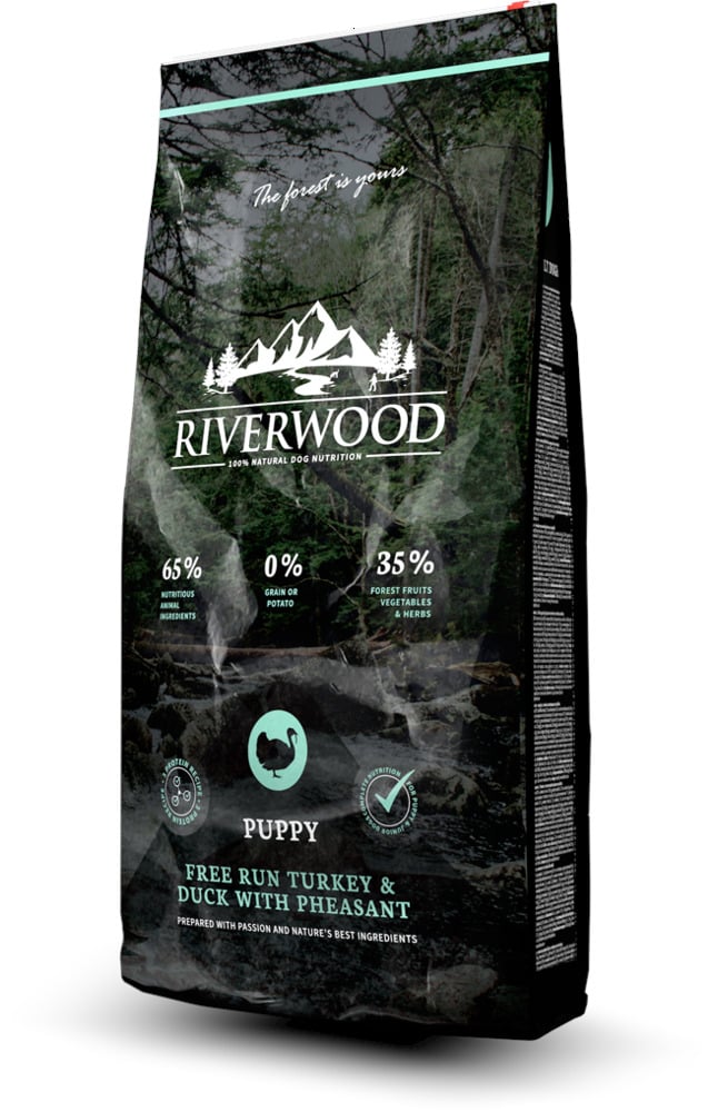Riverwood  Puppy - Hondenvoer - 2 Kilogram - eend, kalkoen