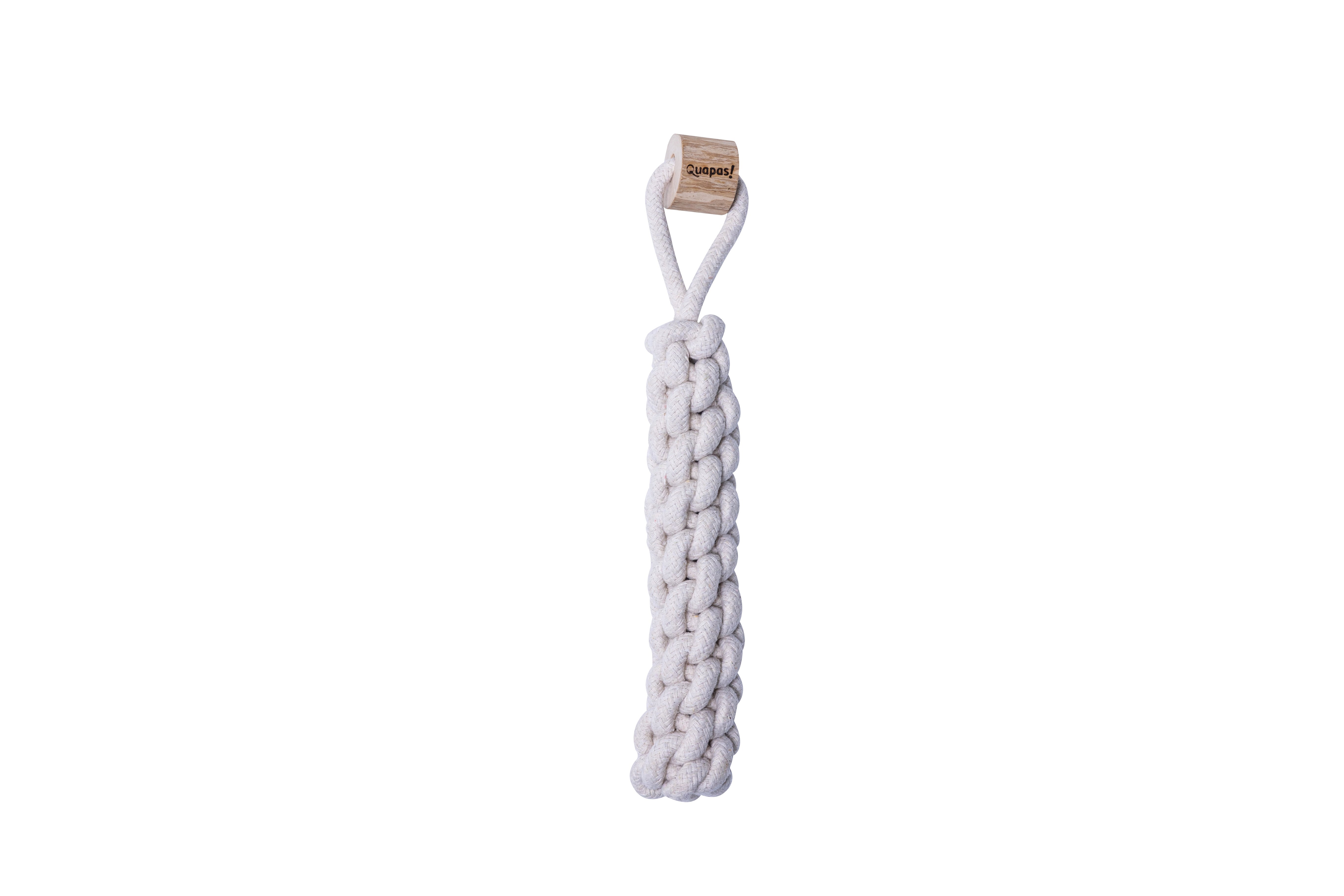 Quapas Koffiehout Dummy - Hondenspeelgoed  - bruin/wit - 38x5x5 cm - Large