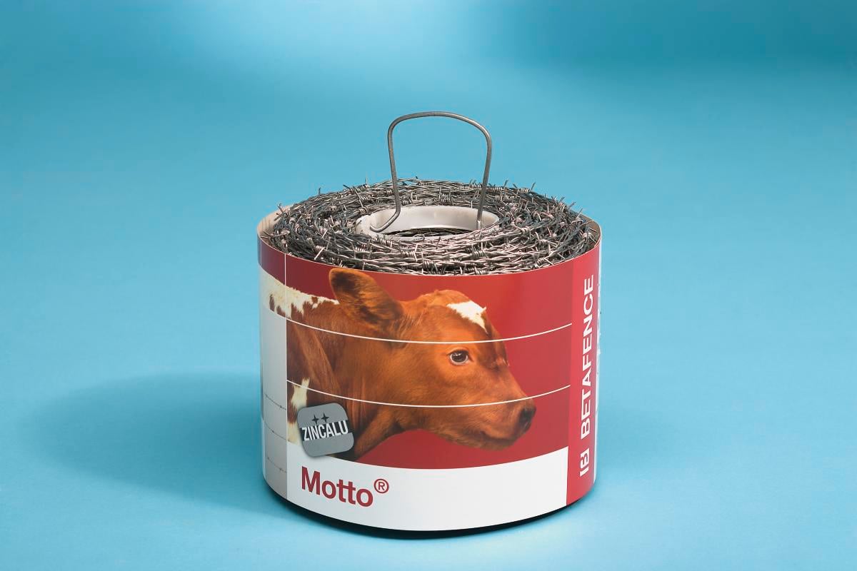 Betafence - Motto - Prikkeldraad - Verzinkt - 23x24x24 cm - 1000 cm