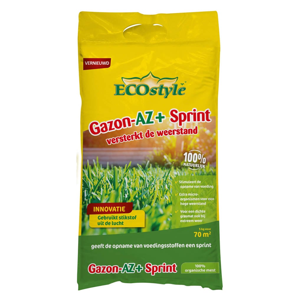 ECOstyle Gazon-AZ Sprint - Gazonmeststof - 70 m2 - 5 Kilogram