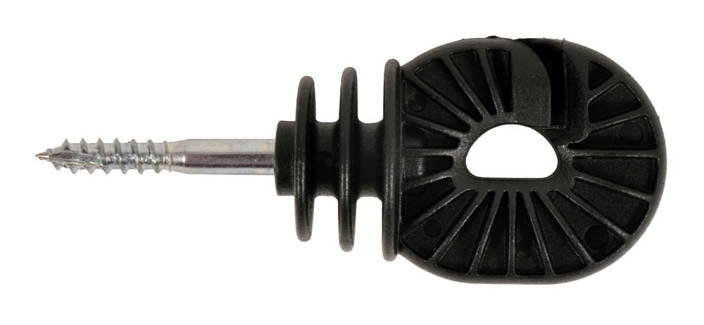 Gallagher Schroefisolator BS Super - 16.5 cm - 100 Stuks - Zwart - 18 cm
