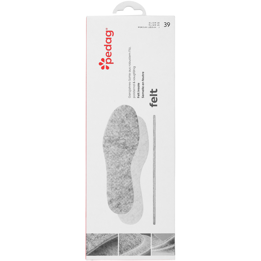 Pedag Felt - Inlegzool - Grijs - 45