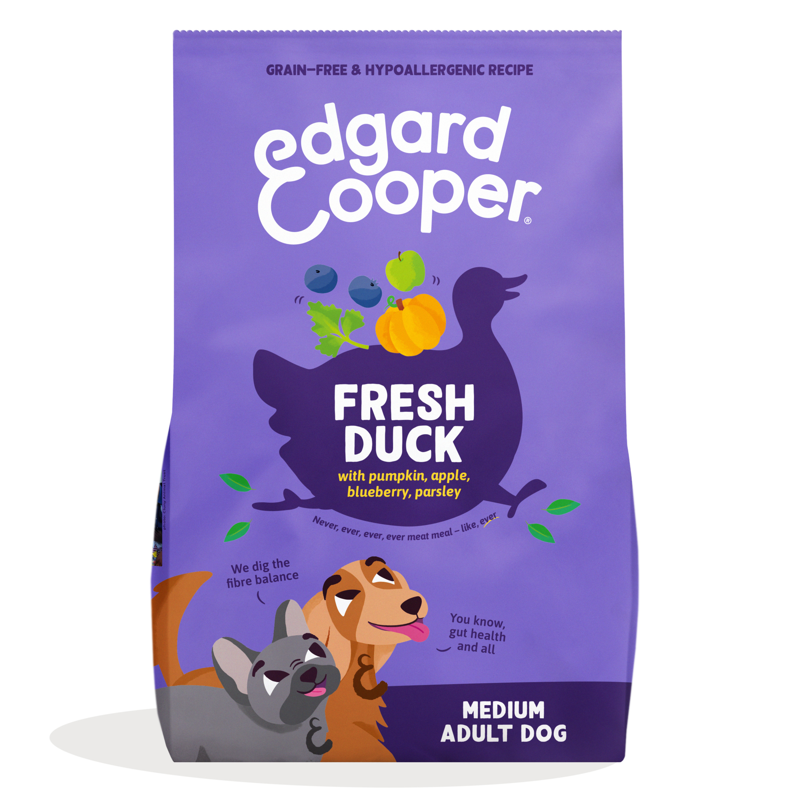 Edgard & Cooper Adult Medium - Hondenvoer - 2.5 Kilogram - Eend