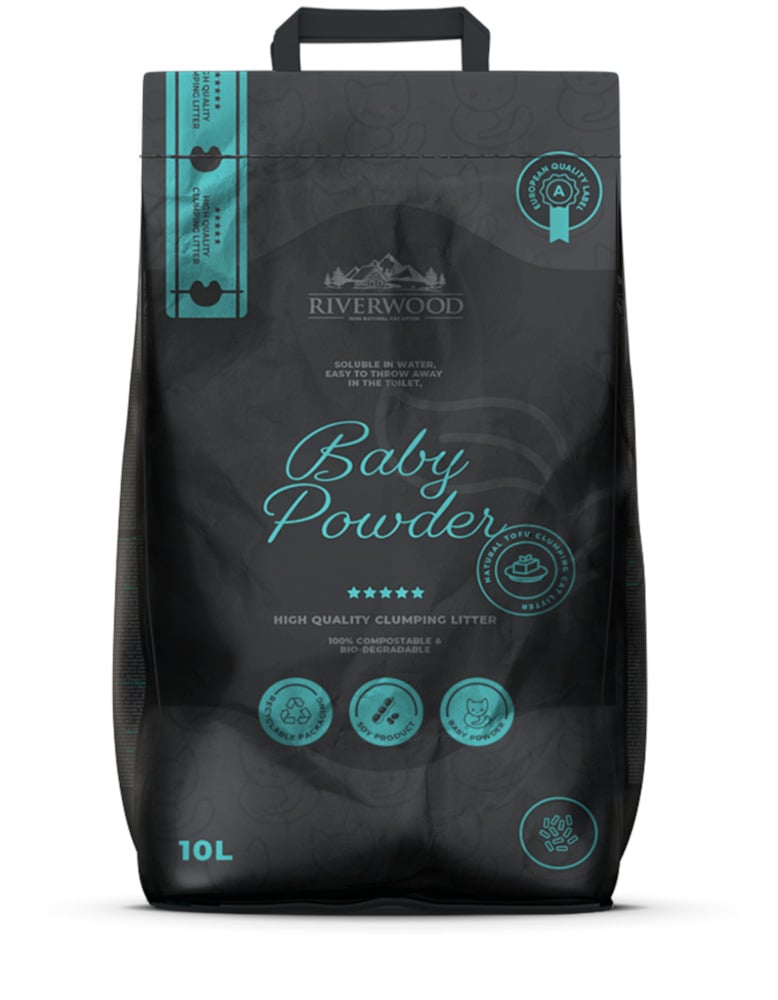 Riverwood Baby Powder - Kattenbakvulling - Fijn - 10 Liter - Babypoeder