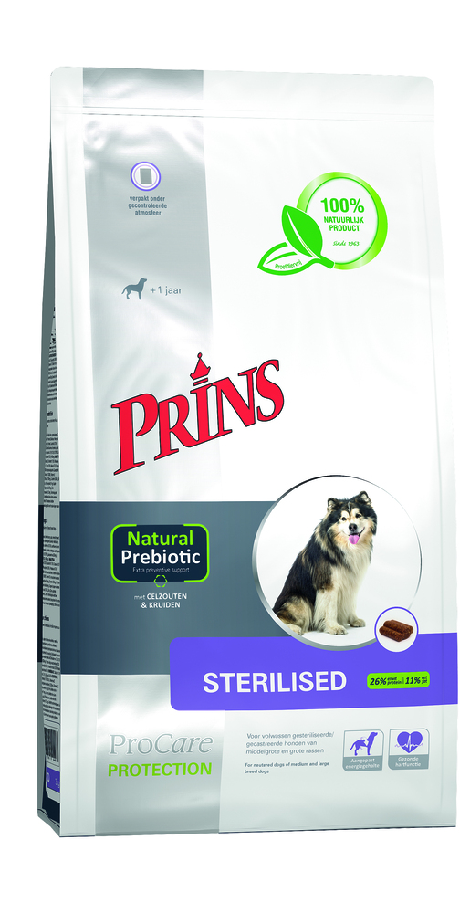 Prins Procare Protection Sterilised - Hondenvoer - 3 Kilogram - gevogelte Prins Procare Protection Sterilised - Hondenvoer - 3 Kilogram - gevogelte