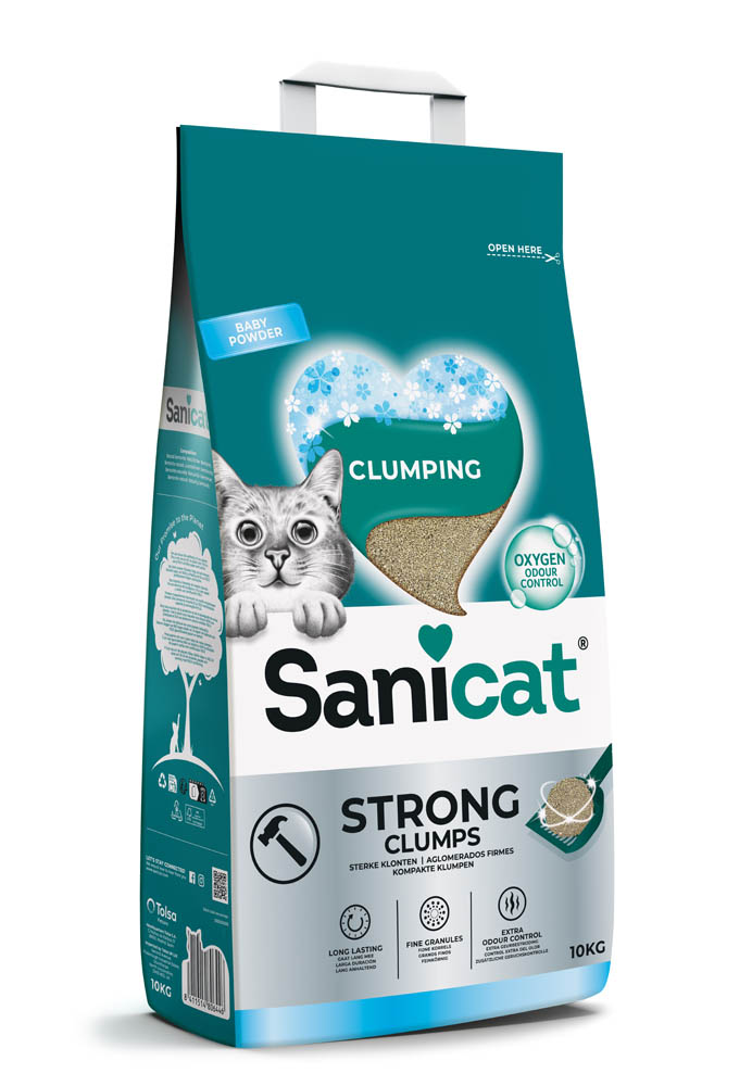 Sanicat Strong Clumps - Kattenbakvulling - Heel fijn - 10 Kilogram