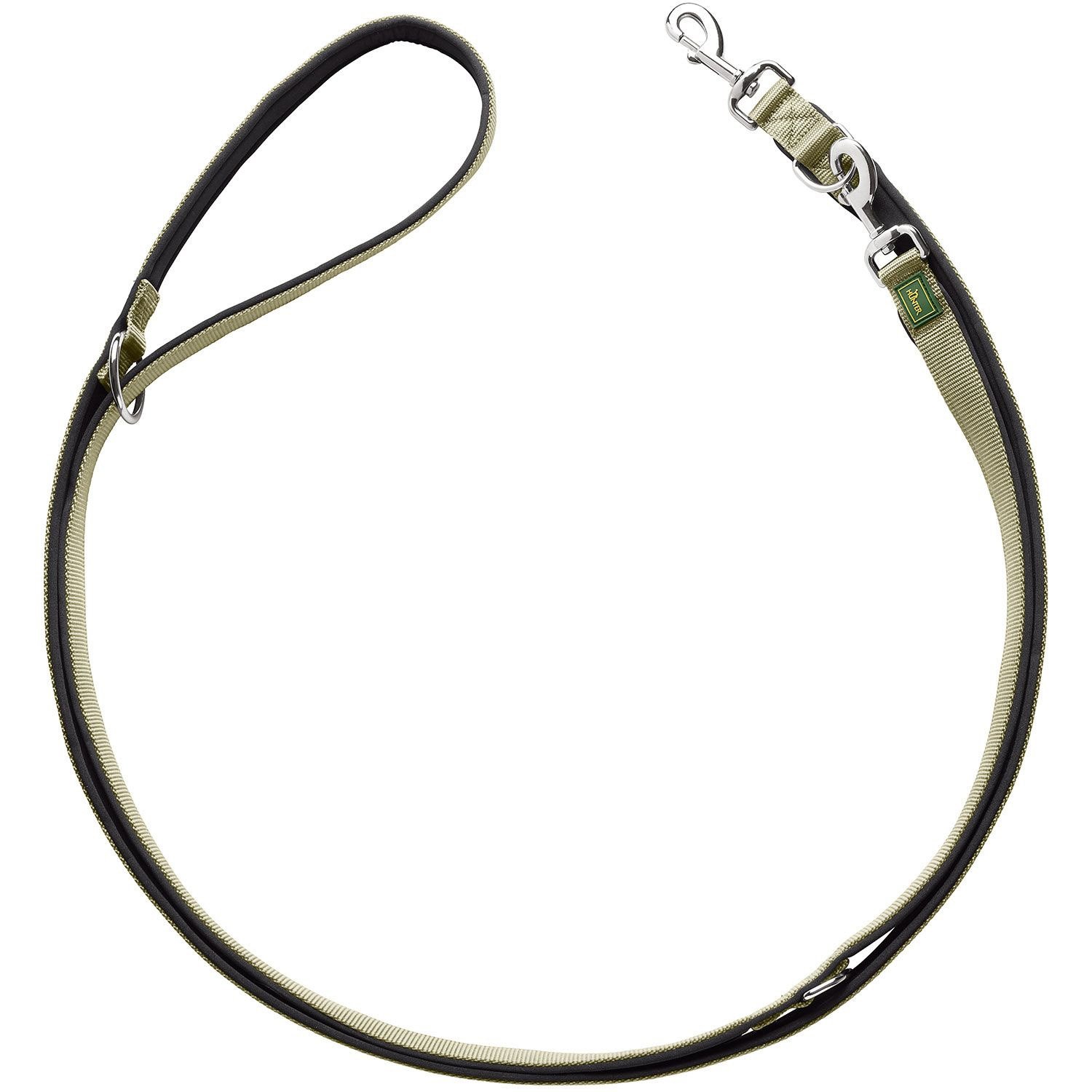 Hunter Vario Plus lijn - Hondenriem - Groen - 1.5 cm - 200 cm