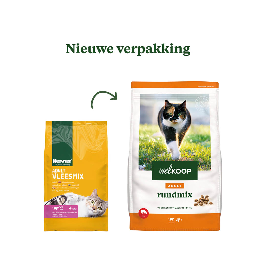 Welkoop Adult - Kattenvoer - 4 Kilogram - rund