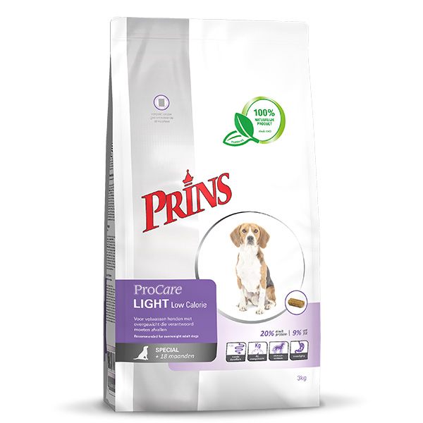 Prins ProCare Light Low Calorie - Hondenvoer - 3 Kilogram - gevogelte Prins ProCare Light Low Calorie - Hondenvoer - 3 Kilogram - gevogelte