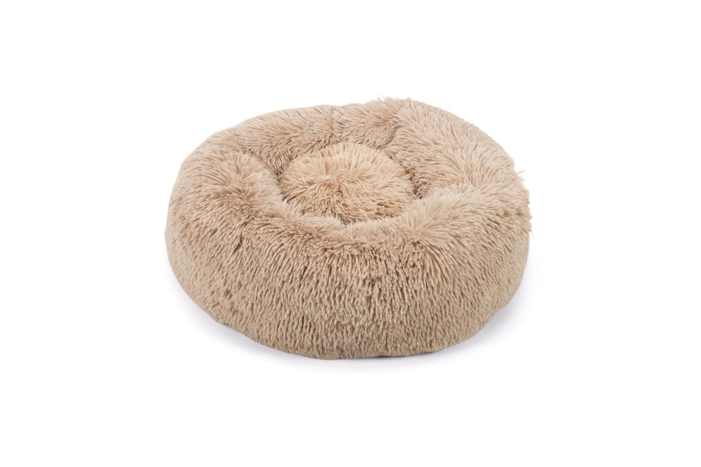 Beeztees Yali Pluche - Fluffy hondenmand - beige - S