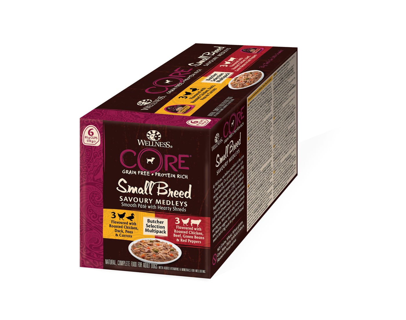 Wellness Core Savoury Medleys Small Breed - Hondenvoer - 85 Gram - Lam kip
