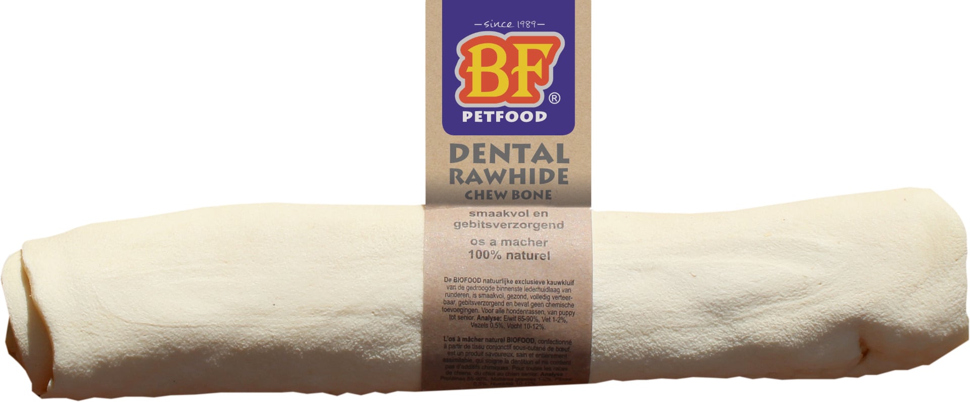 BF Petfood Kauwrol Dental - Hondensnack - 1 Stuks - dental - L
