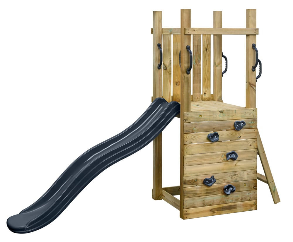 Swing King Irma - Speeltoren - Grijs - Hout