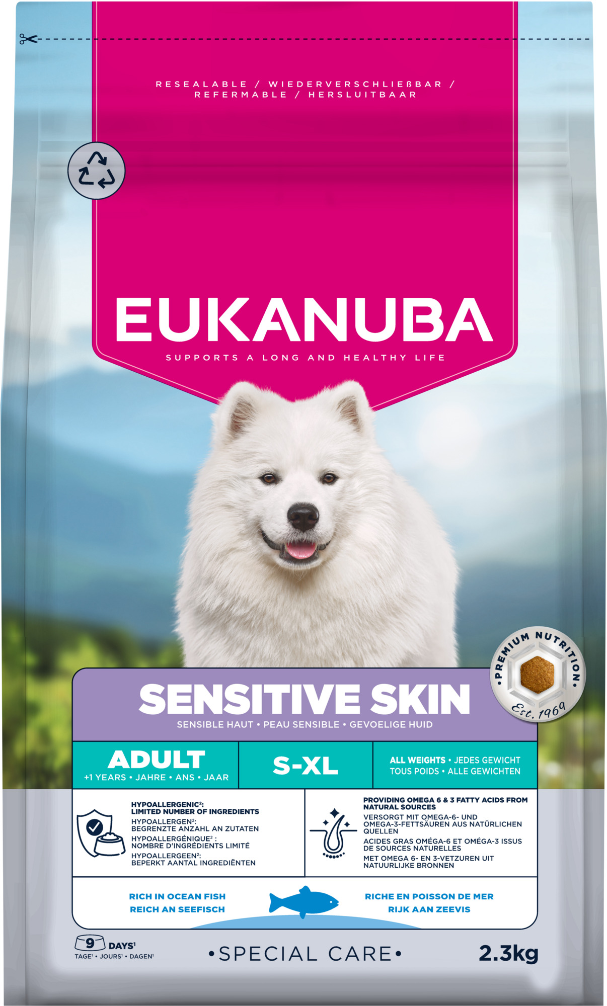Eukanuba Special Care Sensitive Skin Adult - Hondenvoer - 2.3 Kilogram Eukanuba Special Care Sensitive Skin Adult - Hondenvoer - 2.3 Kilogram