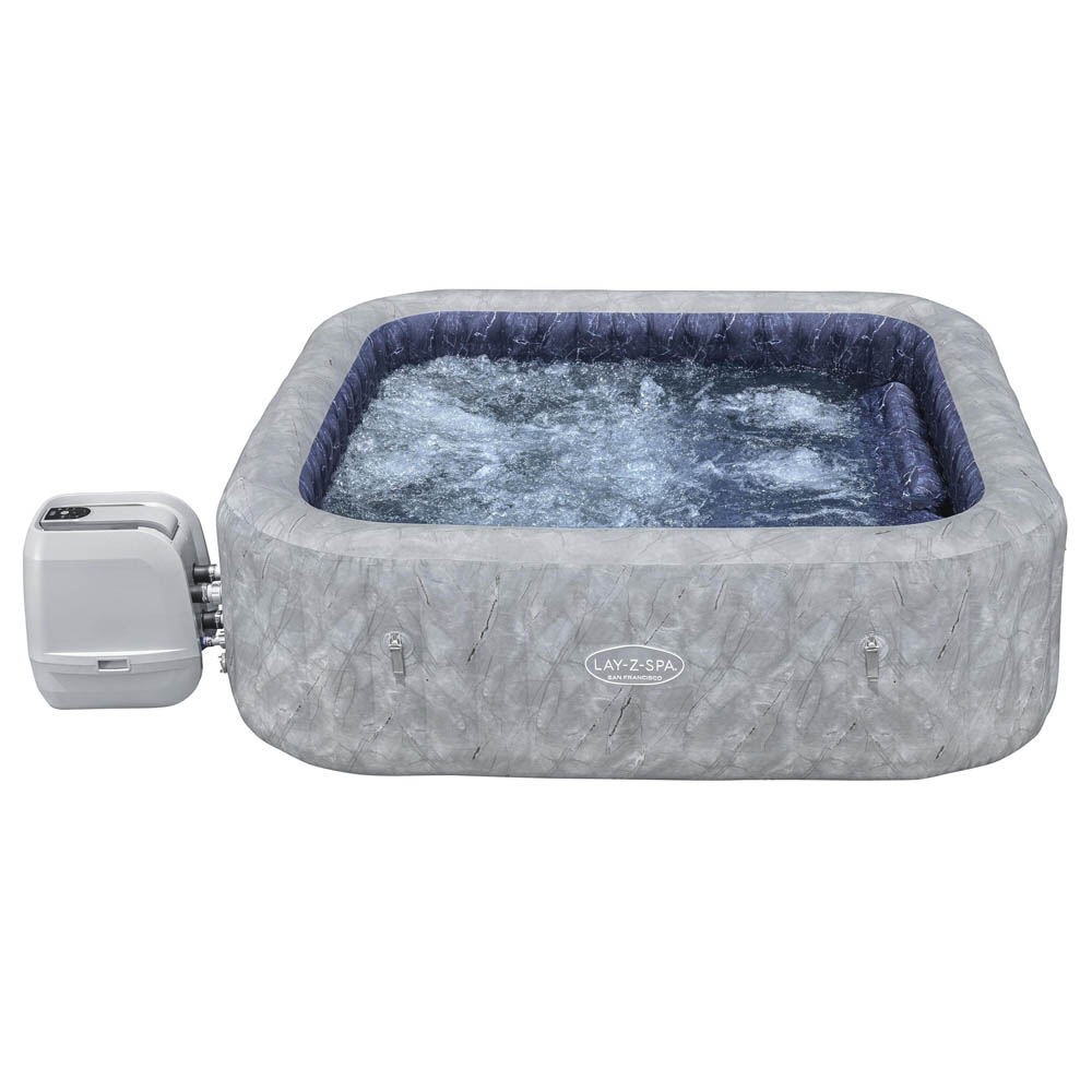 Bestway Francisco Hydrojet - Lay-Z-Spa - Grijs - 71x230x230 cm