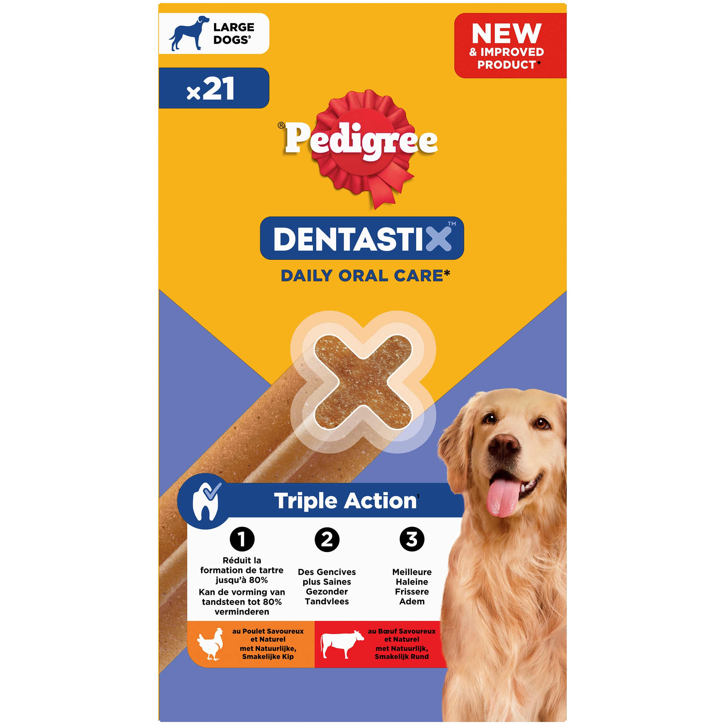 Pedigree Dentastix - Hondensnack - 21 Stuks - dental - Maxi Pedigree Dentastix - Hondensnack - 21 Stuks - dental - Maxi