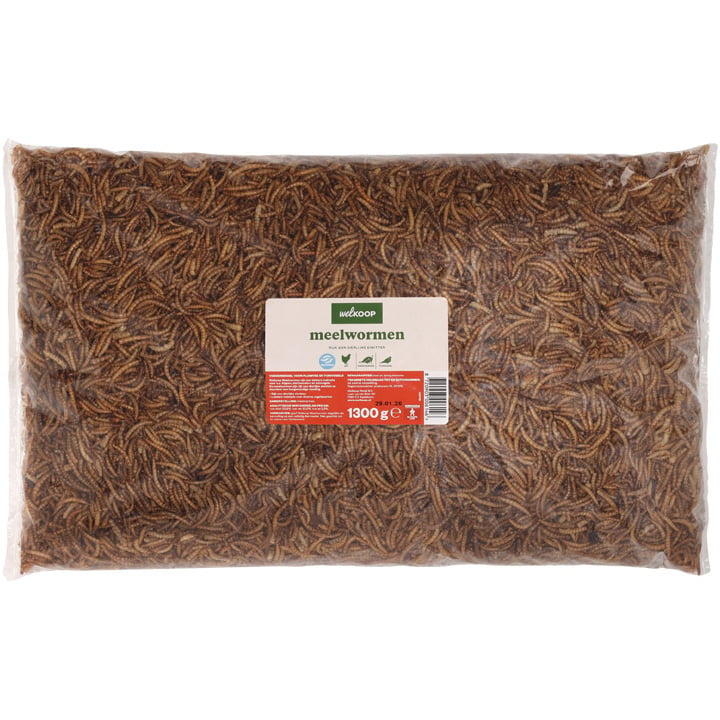 Welkoop Meelwormen - Pluimveesnack - 1300 Gram