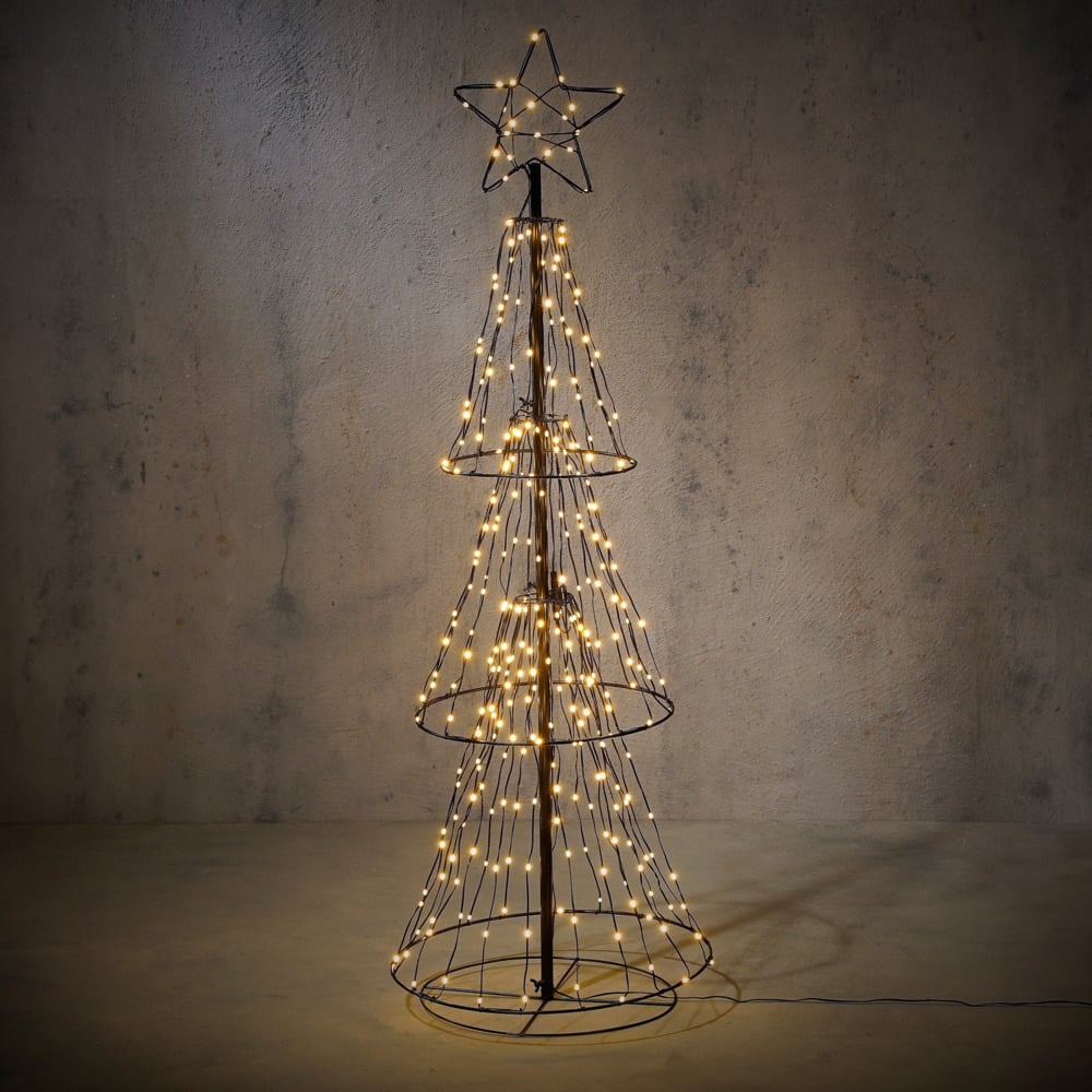 Luca Lighting Dansende Boom - Vlaggenmast kerstboom - 170 - 120 cm Luca Lighting Dansende Boom - Vlaggenmast kerstboom - 170 - 120 cm