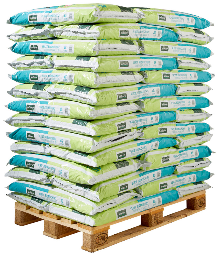 Welkoop Boomschors 45L Pallet - 42 Stuks