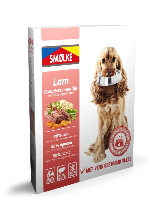 Smölke Vers Gestoomd - Hondenvoer - 395 Gram - lam