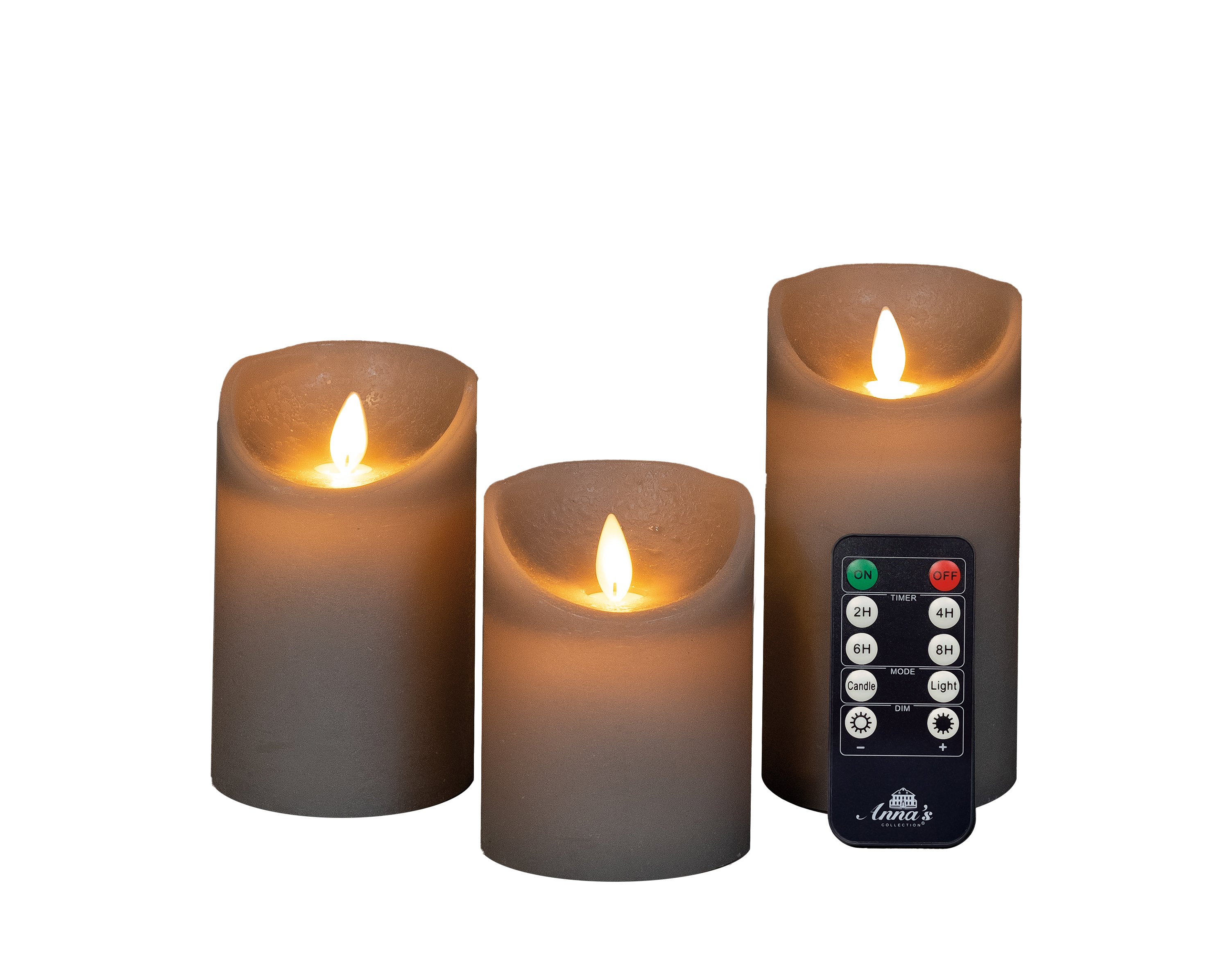 Anna's Collection - LED Stompkaars - 15.7 cm - Taupe Anna's Collection - LED Stompkaars - 15.7 cm - Taupe