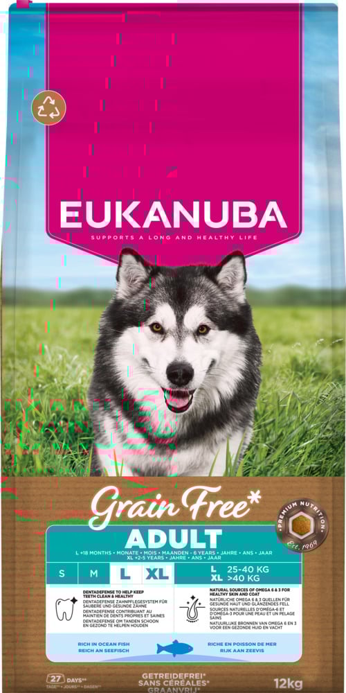 Eukanuba Graanvrij Adult Large Breed - Hondenvoer - 12 Kilogram - nvt Eukanuba Graanvrij Adult Large Breed - Hondenvoer - 12 Kilogram - nvt