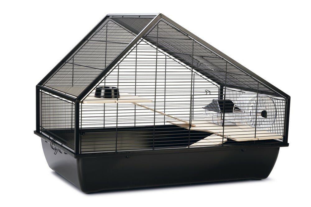 Beeztees Hamsterkooi Boas - Knaagdierkooien - Zwart - 57x76.5x46.5 cm