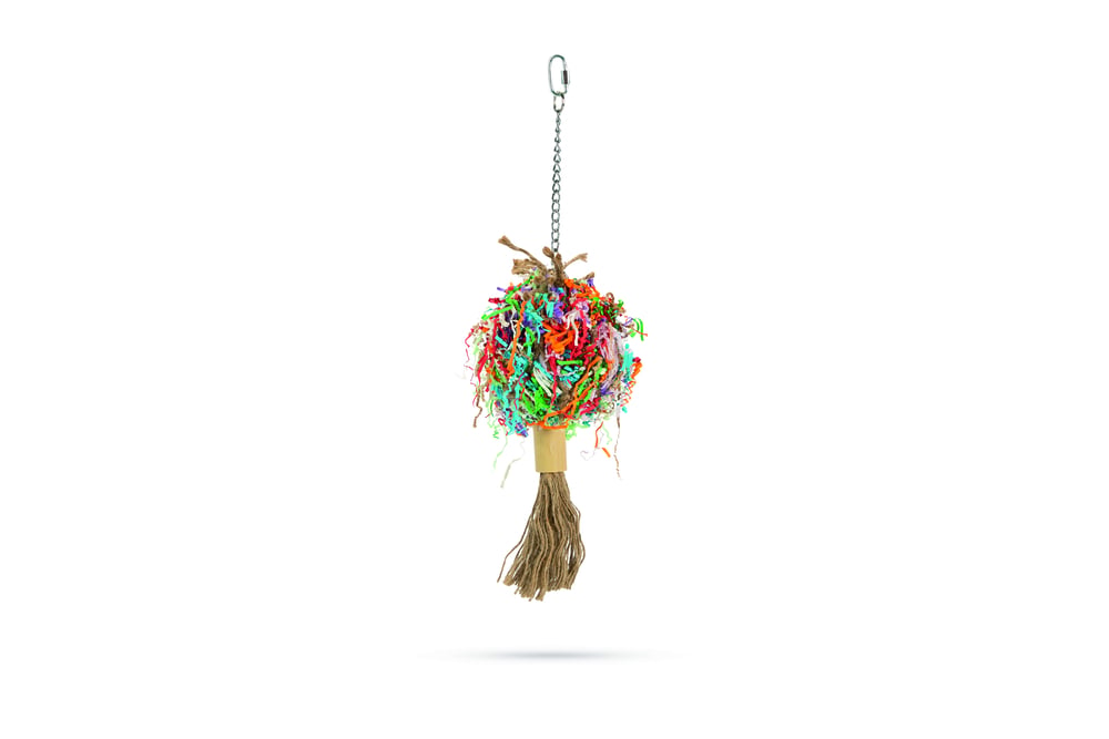 Beeztees Ovi Pluim - Vogelspeeltje - Assorti - 41x11 cm Beeztees Ovi Pluim - Vogelspeeltje - Assorti - 41x11 cm
