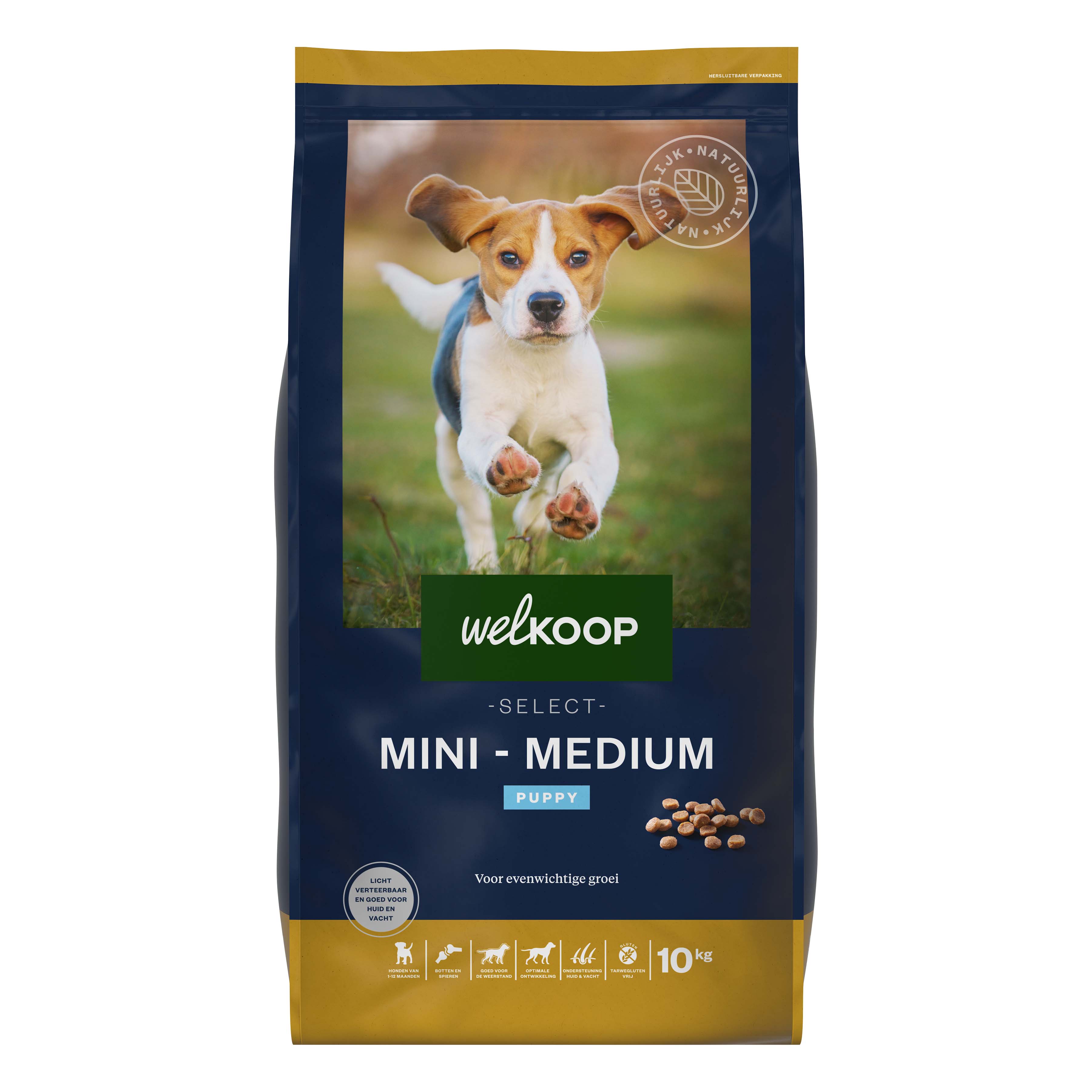 Welkoop Select Puppy Mini-Medium Krokante brokken - Hondenvoer - 10 Kilogram - kip