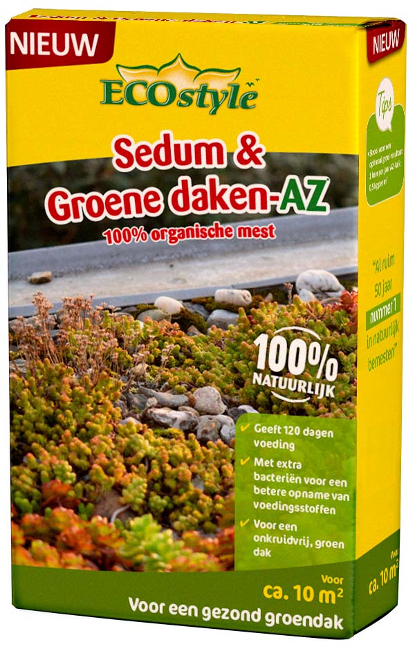 ECOstyle  Sedum en groene daken AZ - Meststof - 10 m2 - 800 Gram