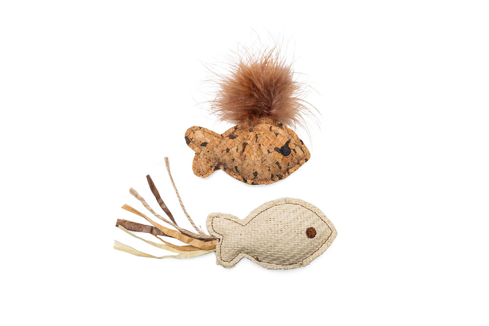 Beeztees Visje Sadie - Kattenspeeltje - Beige