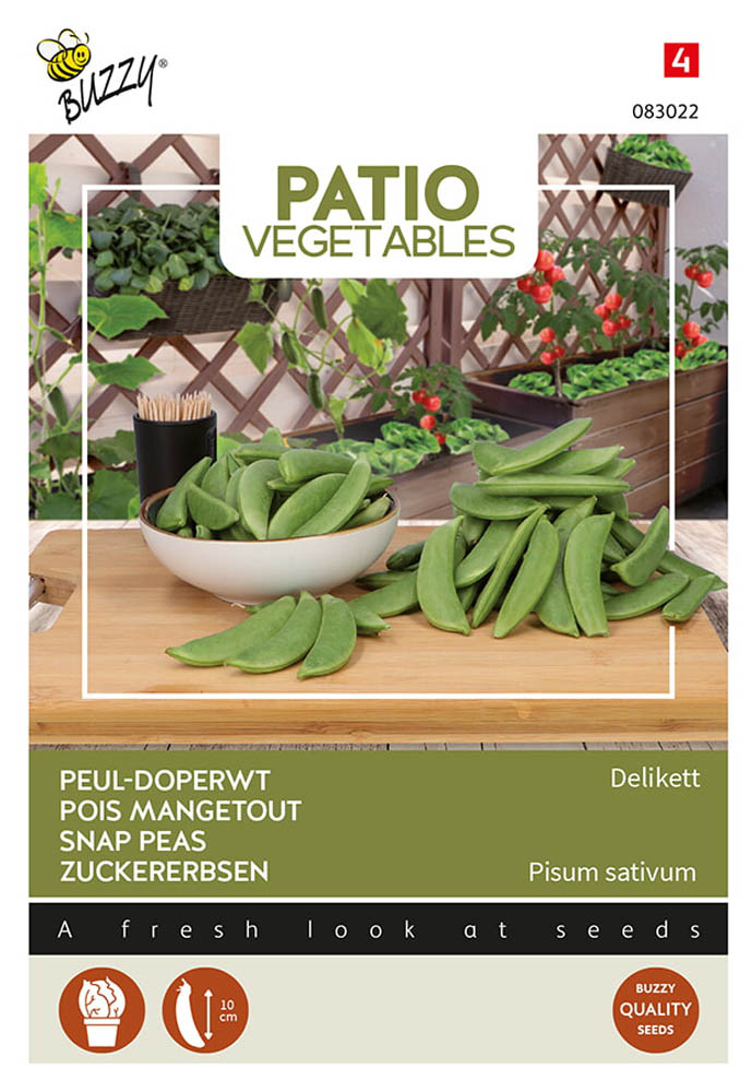 Buzzy Patio Veggies Peul-Doperwt Delikett - Groentezaden