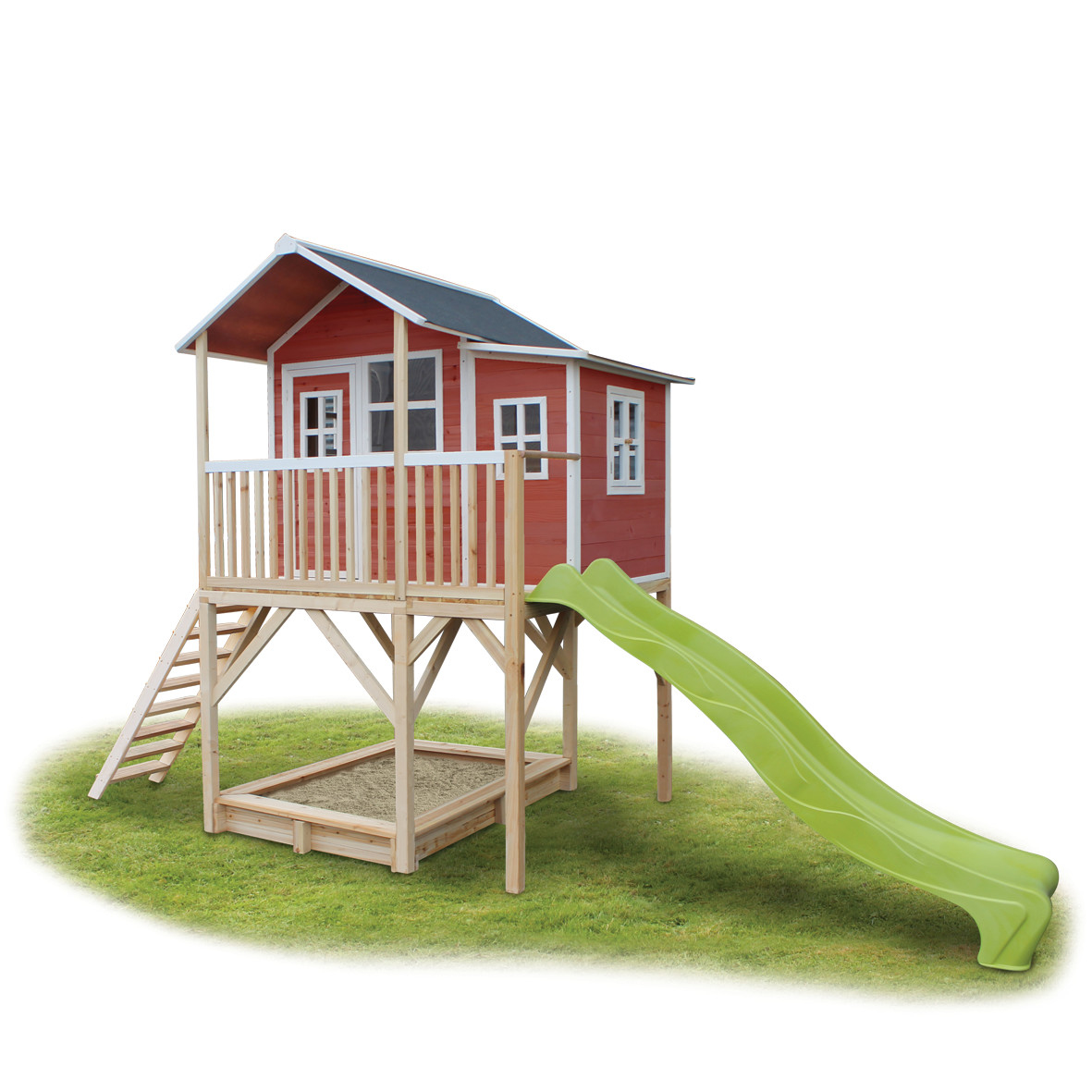 EXIT Loft 750 - Speelhuisje - Rood - Hout EXIT Loft 750 - Speelhuisje - Rood - Hout