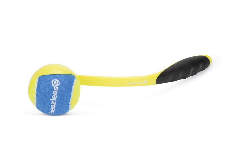 Beeztees Fetch Tennisbalwerper - Apporteren - Hondenspeelgoed - geel - 42.5x11.5x7 cm