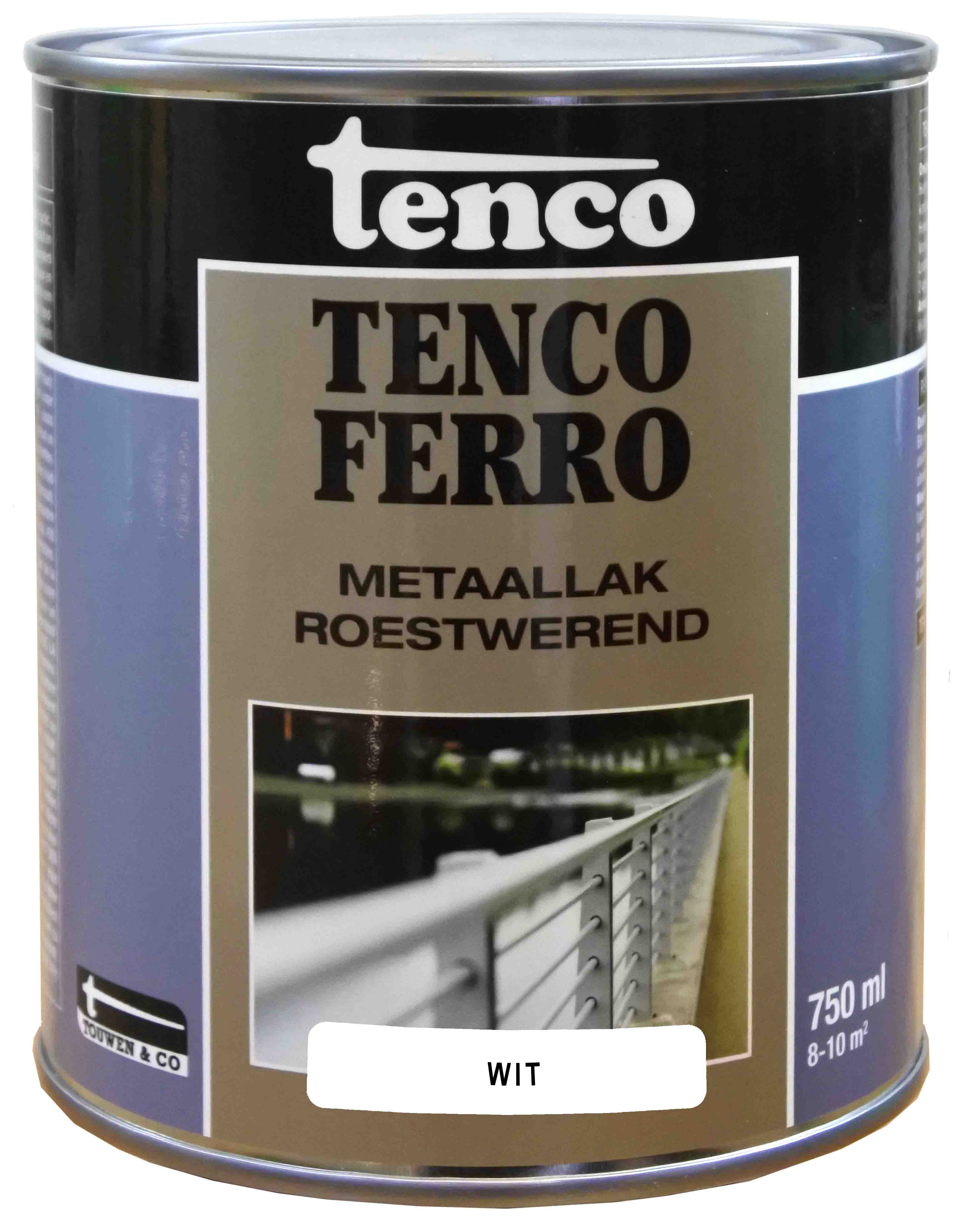 Tenco - Tencoferro - Roestwerende Ijzerverf - 750 Milliliter - Wit Tenco - Tencoferro - Roestwerende Ijzerverf - 750 Milliliter - Wit