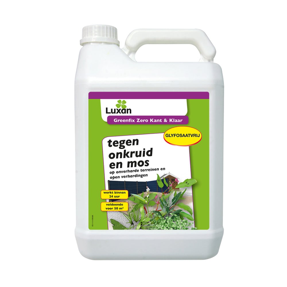 Luxan Greenfix Zero Kant & Klaar - tegen onkruid en mos - 5 Liter