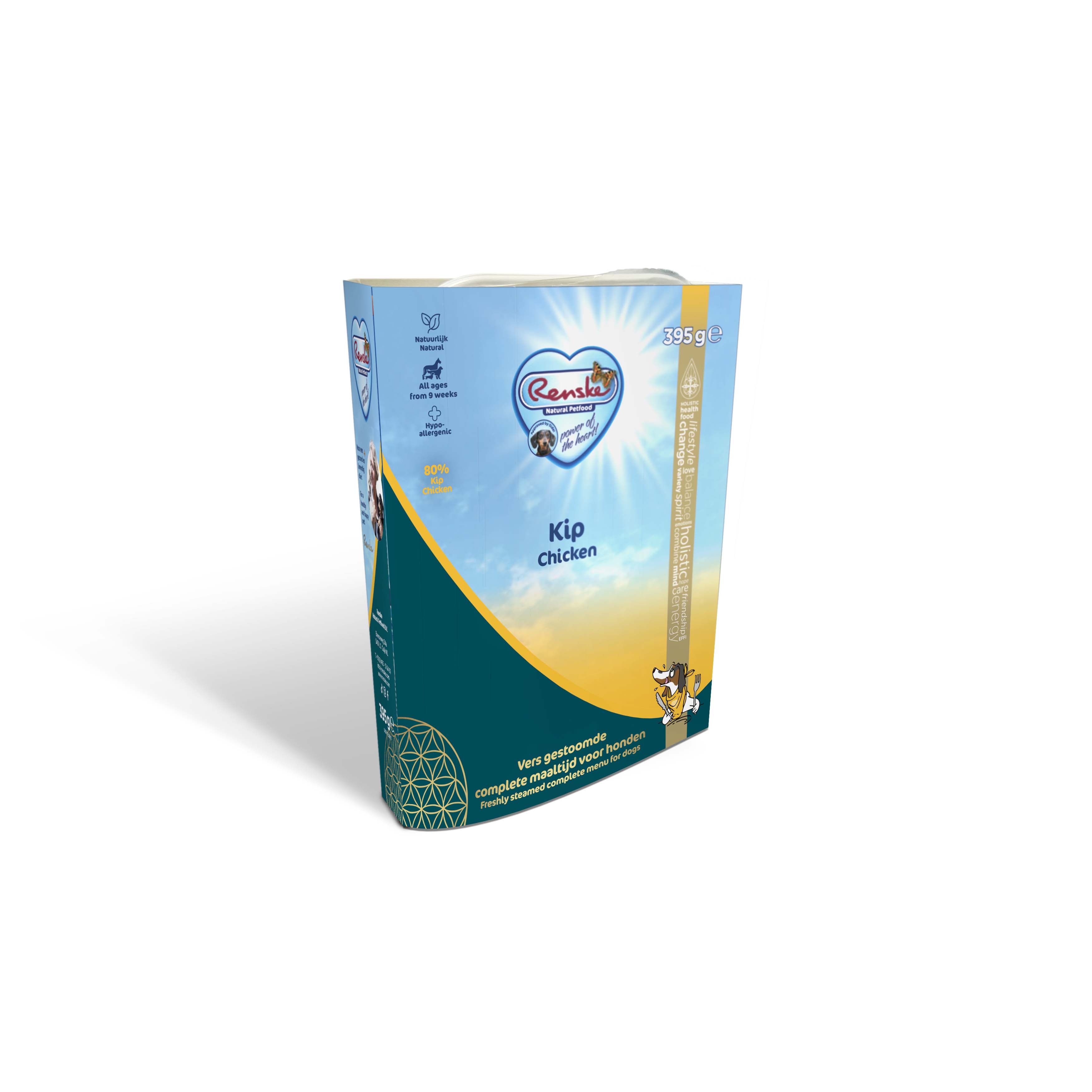 Renske Vers Vlees Voeding - Hondenvoer - 395 Gram - kip
