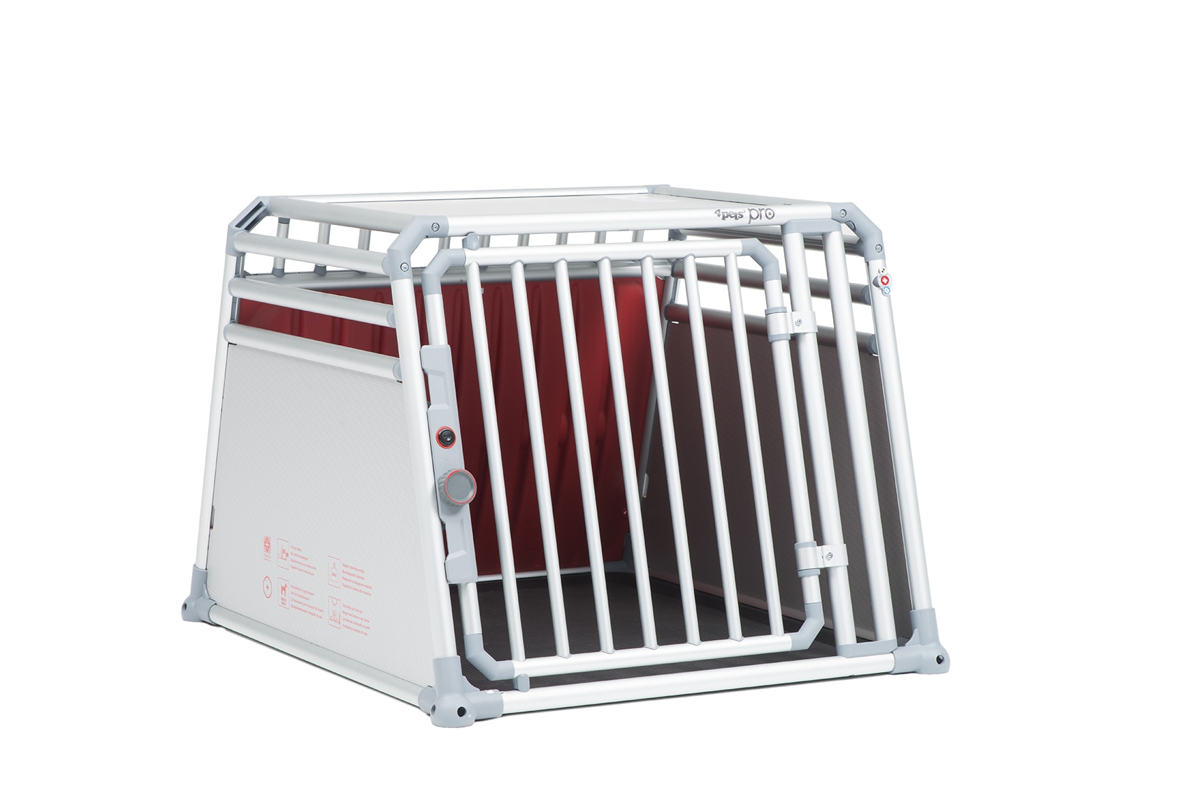 4Pets Pro 4 - Autobench Hond - chroom - 66x81581.5x93.5 cm - L