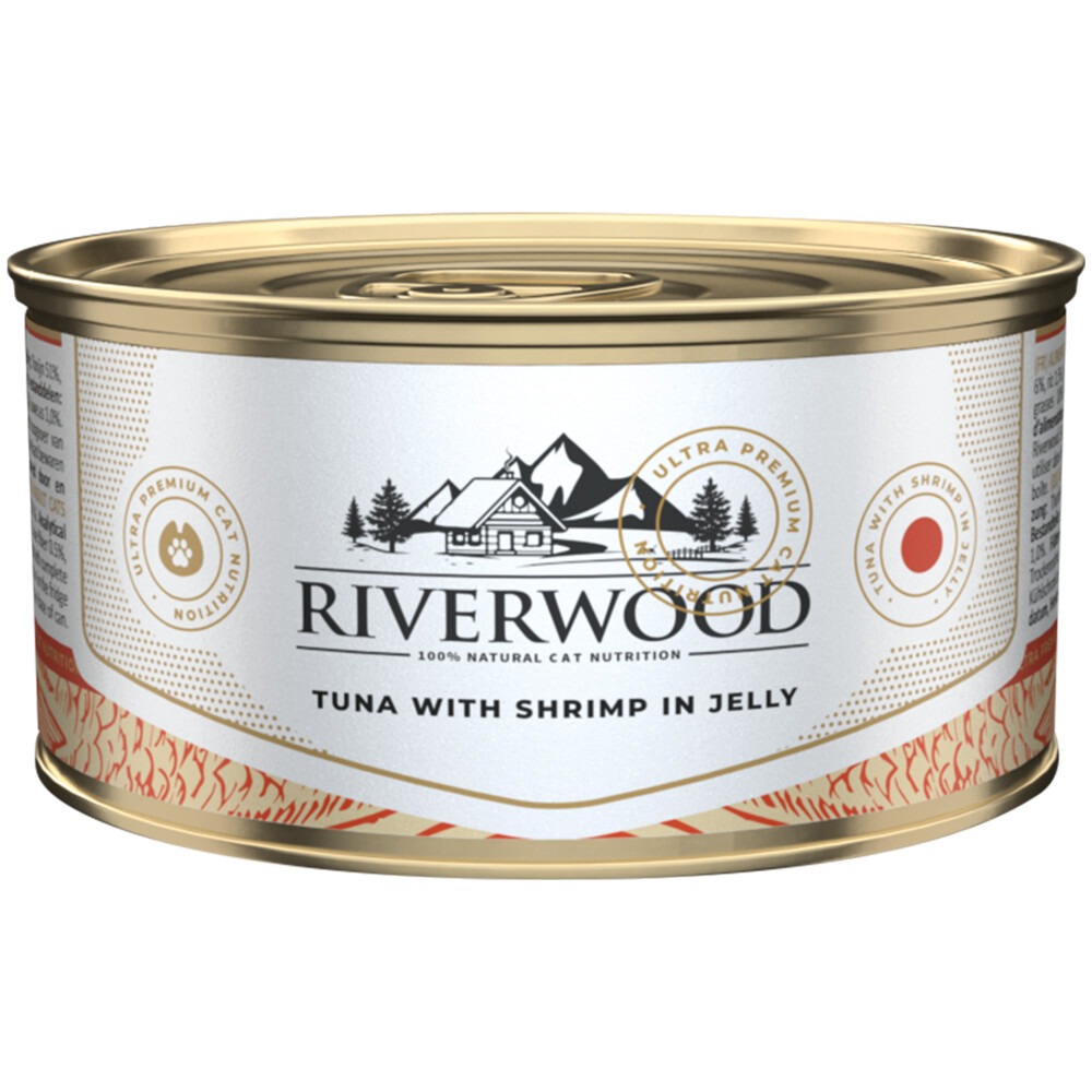 Riverwood - Kattenvoer - Garnaal - 85 Gram - Garnaal