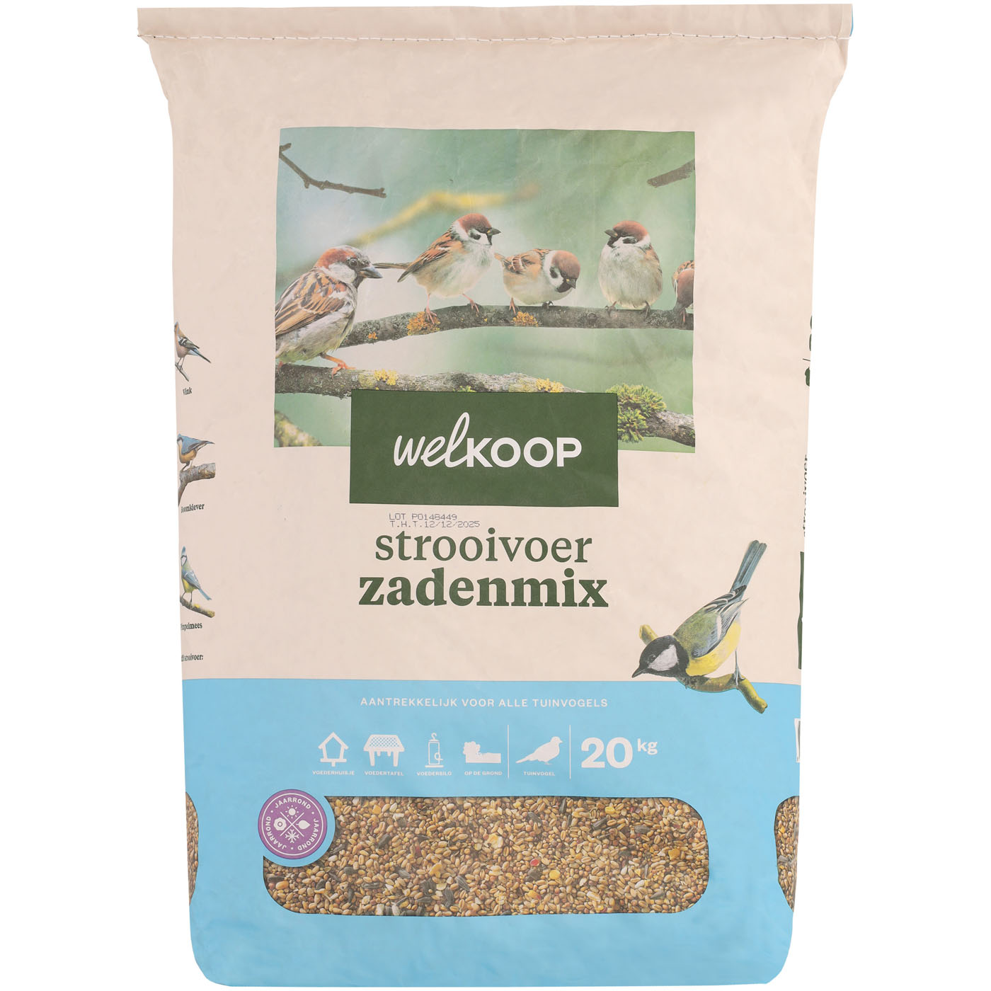 Welkoop - Strooivoer met Zaden - Tuinvogelvoer - 20 Kilogram - Zadenmix Welkoop - Strooivoer met Zaden - Tuinvogelvoer - 20 Kilogram - Zadenmix