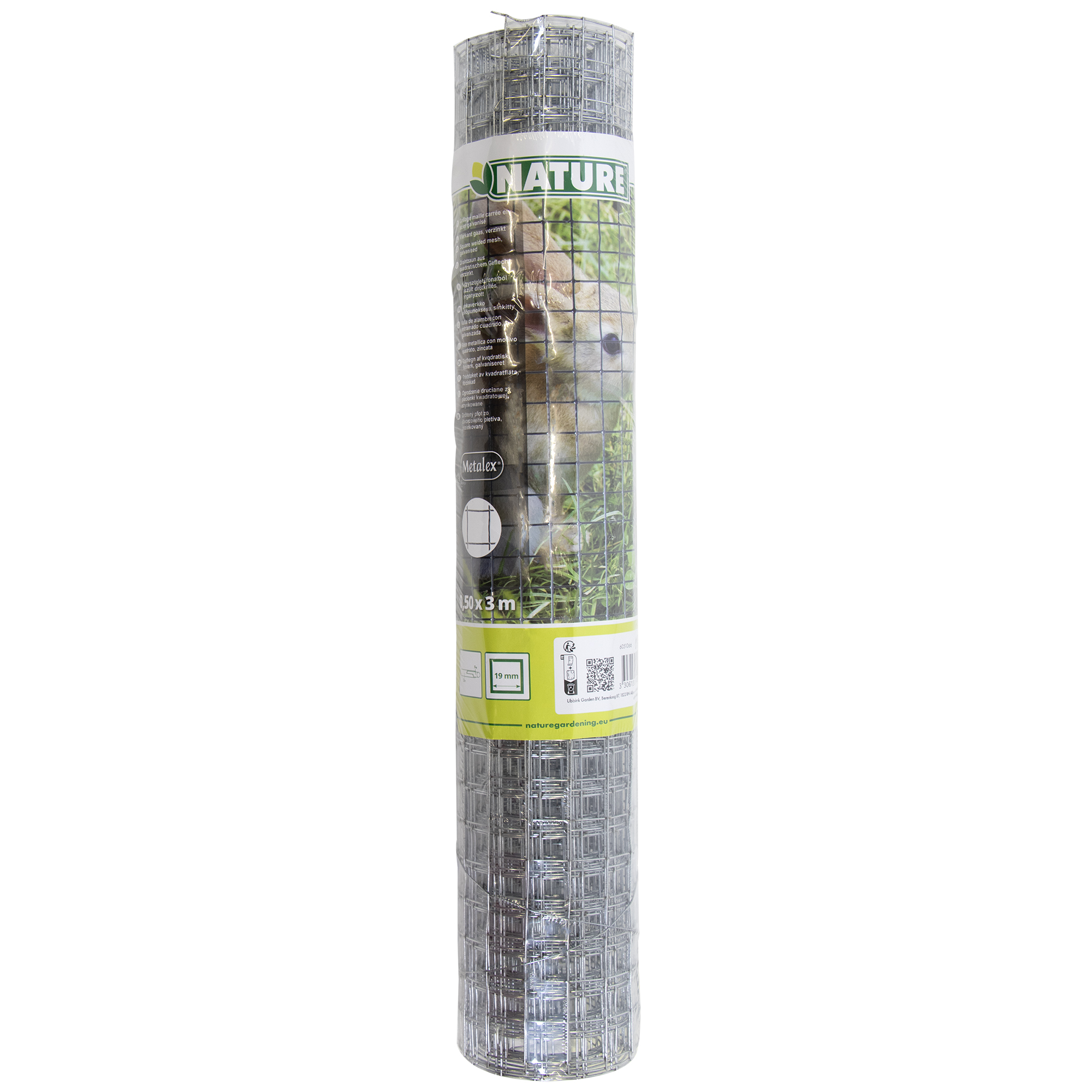 Nature vierkant verzinkt 19mm - Gaas - 50 cm - 50x300 cm - 300 cm