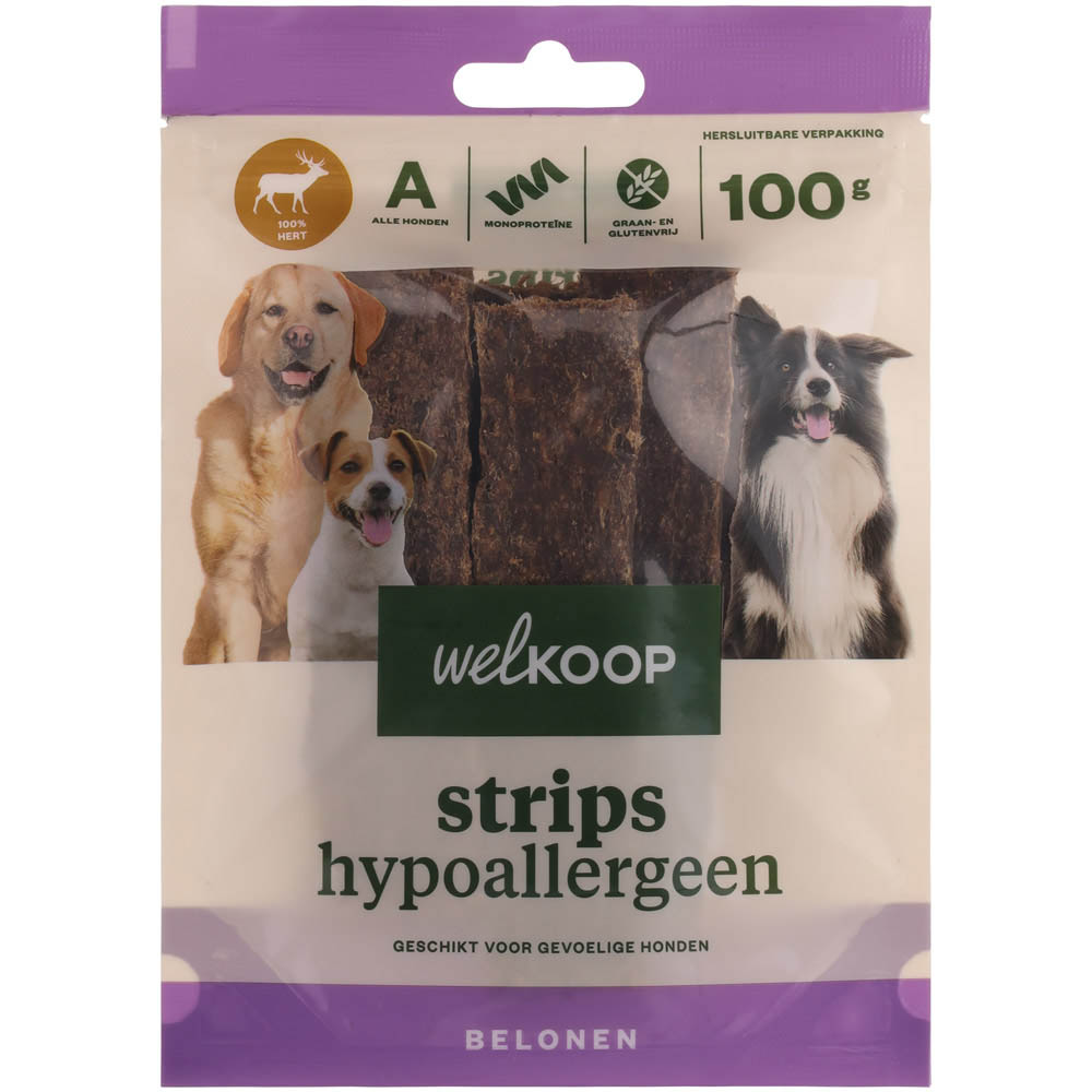 Welkoop - Strips Hypoallergeen - 100 Gram - hert